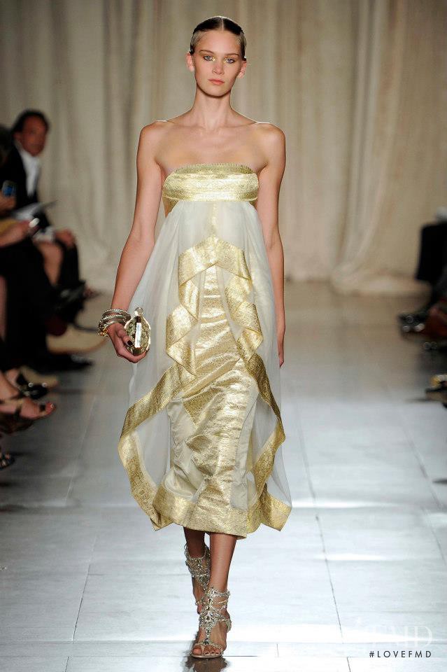 Nele Kenzler featured in  the Marchesa fashion show for Spring/Summer 2013
