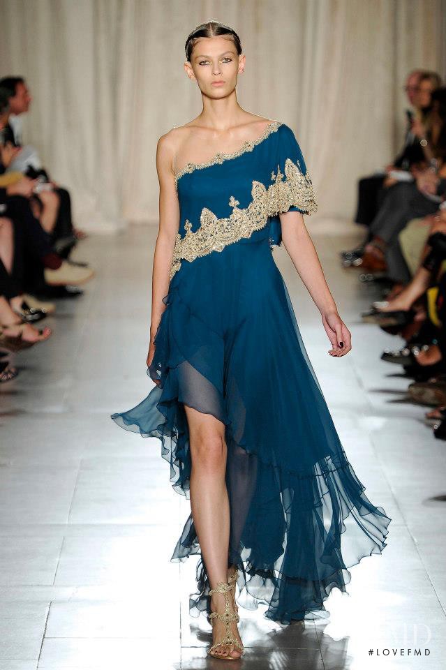 Emilia Nawarecka featured in  the Marchesa fashion show for Spring/Summer 2013