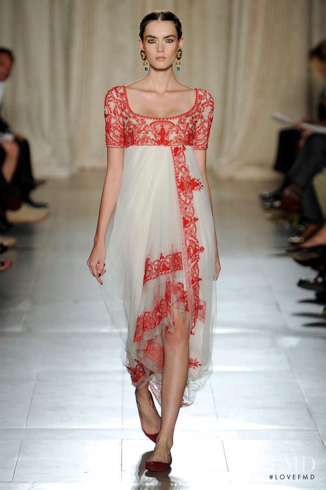 Patrycja Gardygajlo featured in  the Marchesa fashion show for Spring/Summer 2013