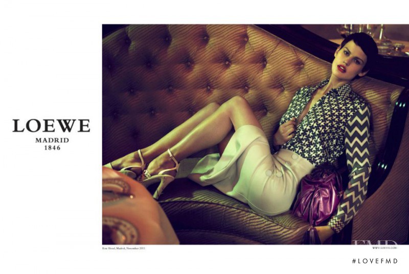 Saskia de Brauw featured in  the Loewe advertisement for Spring/Summer 2012