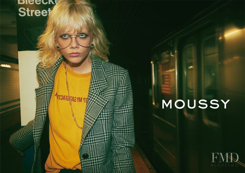 Marjan Jonkman featured in  the Moussy Moussy F/W 2017 advertisement for Autumn/Winter 2017