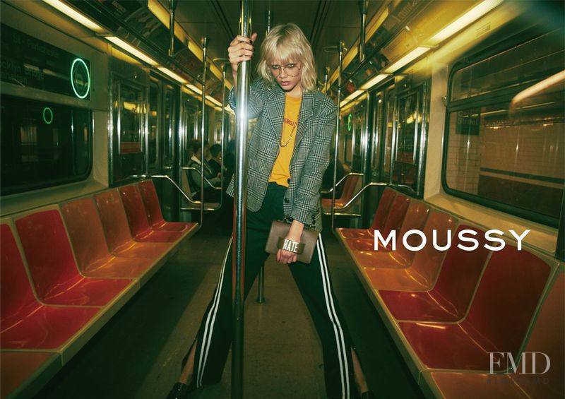 Marjan Jonkman featured in  the Moussy Moussy F/W 2017 advertisement for Autumn/Winter 2017