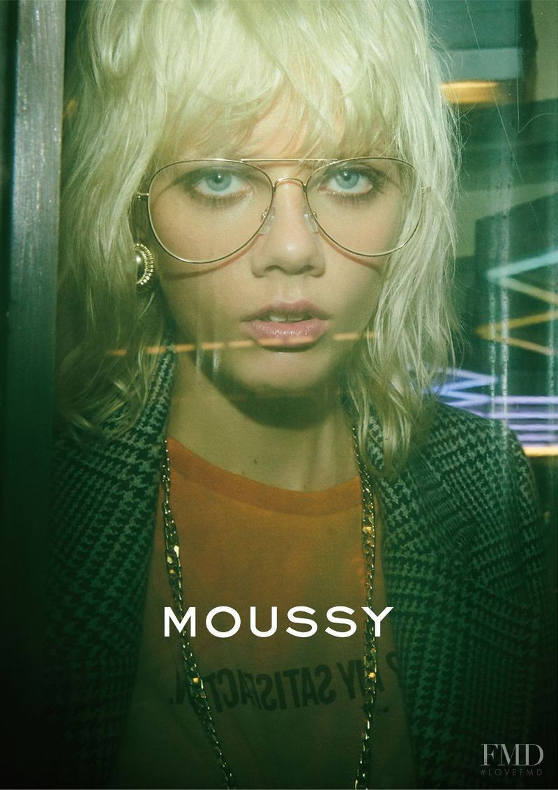 Marjan Jonkman featured in  the Moussy Moussy F/W 2017 advertisement for Autumn/Winter 2017