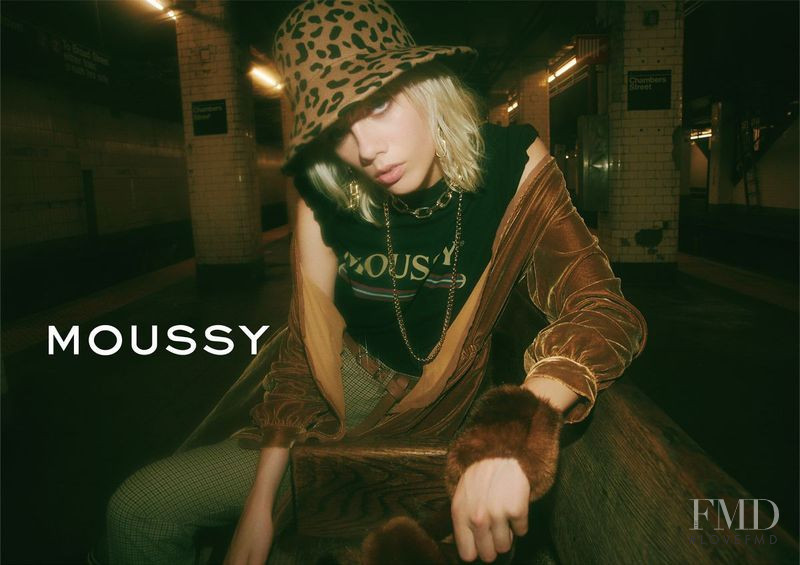 Marjan Jonkman featured in  the Moussy Moussy F/W 2017 advertisement for Autumn/Winter 2017