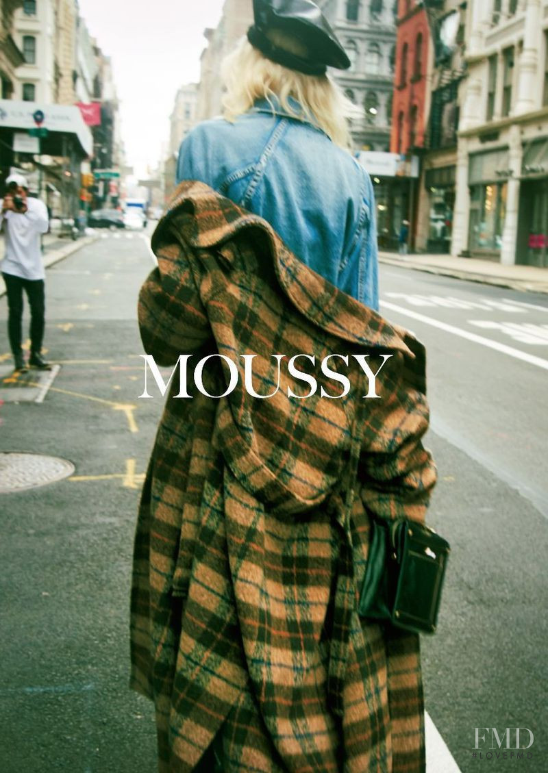 Marjan Jonkman featured in  the Moussy Moussy F/W 2017 advertisement for Autumn/Winter 2017