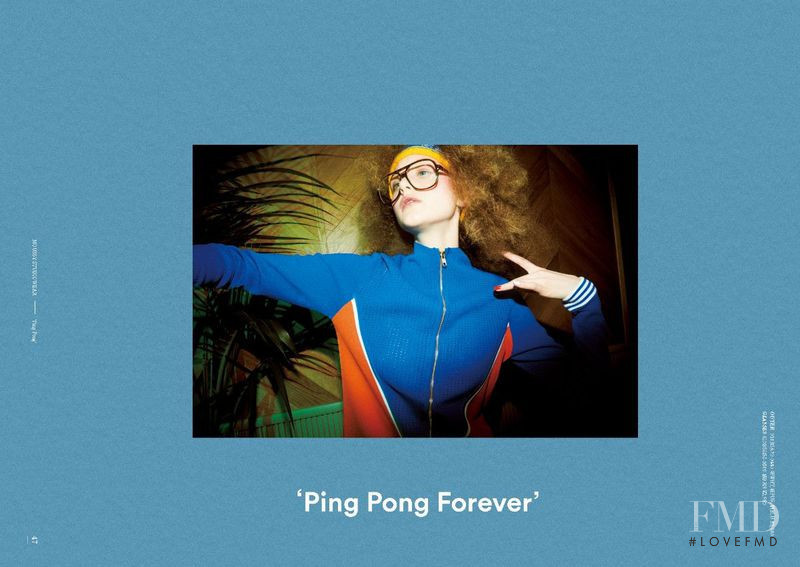 Vita Mir featured in  the Moussy Moussy Ping Pong Forever Winter 2018 advertisement for Winter 2018