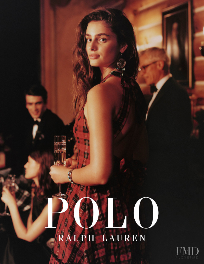 Taylor Hill featured in  the Polo Ralph Lauren advertisement for Autumn/Winter 2019