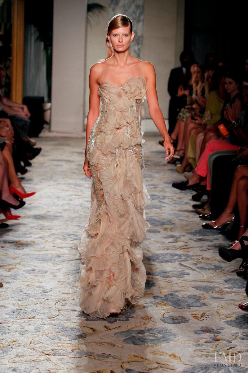 Julia Stegner featured in  the Marchesa fashion show for Spring/Summer 2012