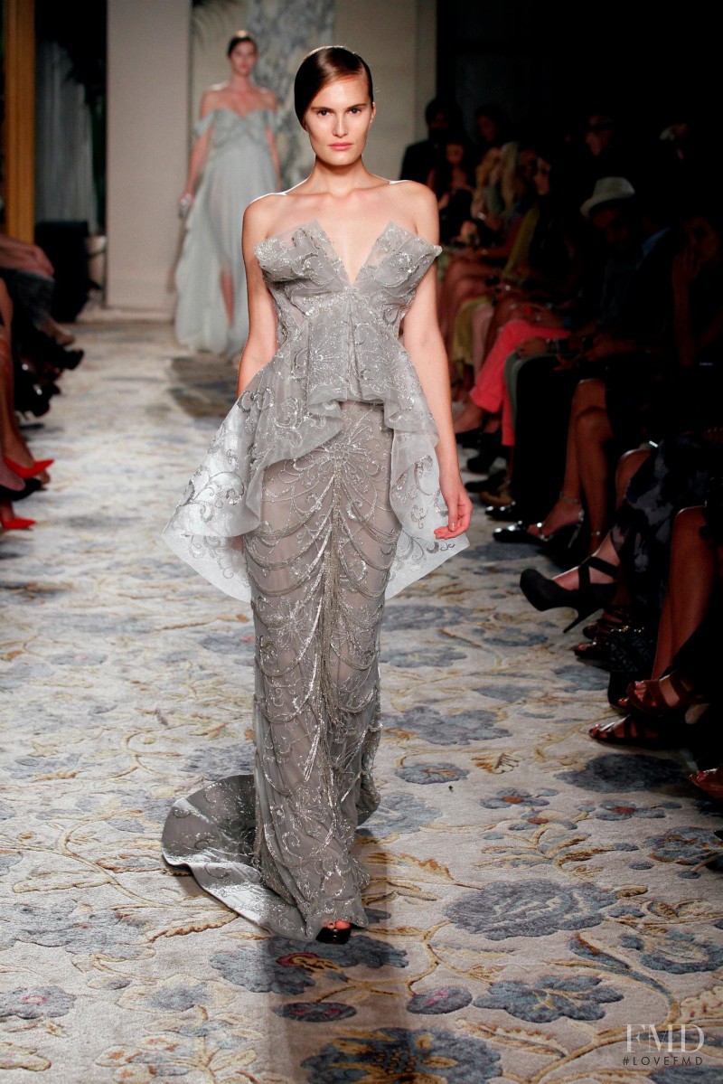 Alla Kostromicheva featured in  the Marchesa fashion show for Spring/Summer 2012