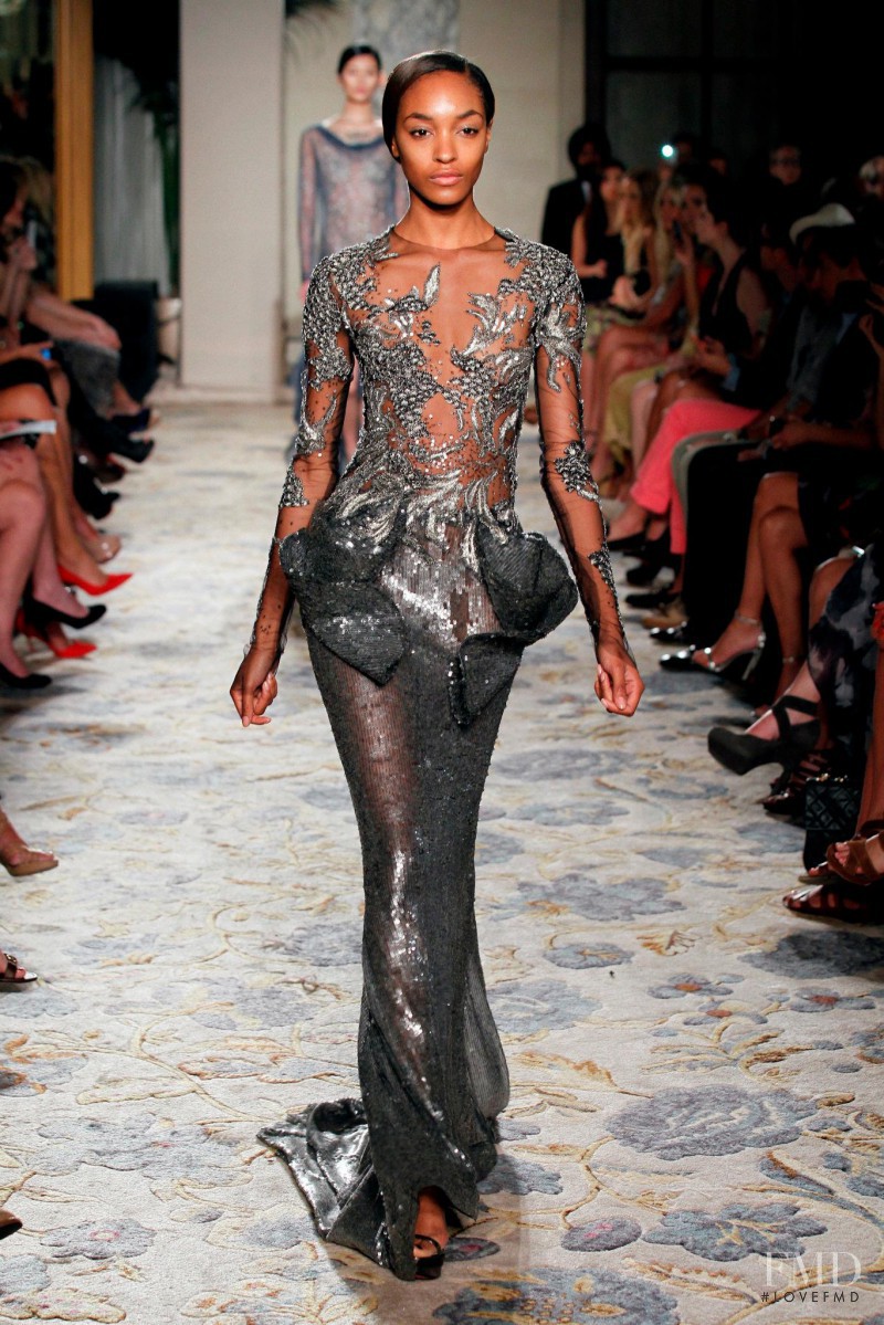 Jourdan Dunn featured in  the Marchesa fashion show for Spring/Summer 2012