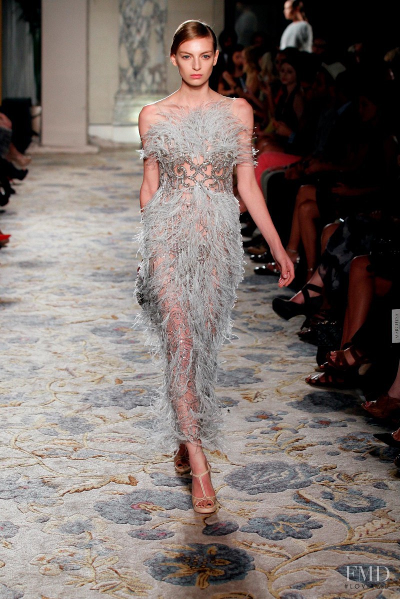 Rosemary Smith featured in  the Marchesa fashion show for Spring/Summer 2012