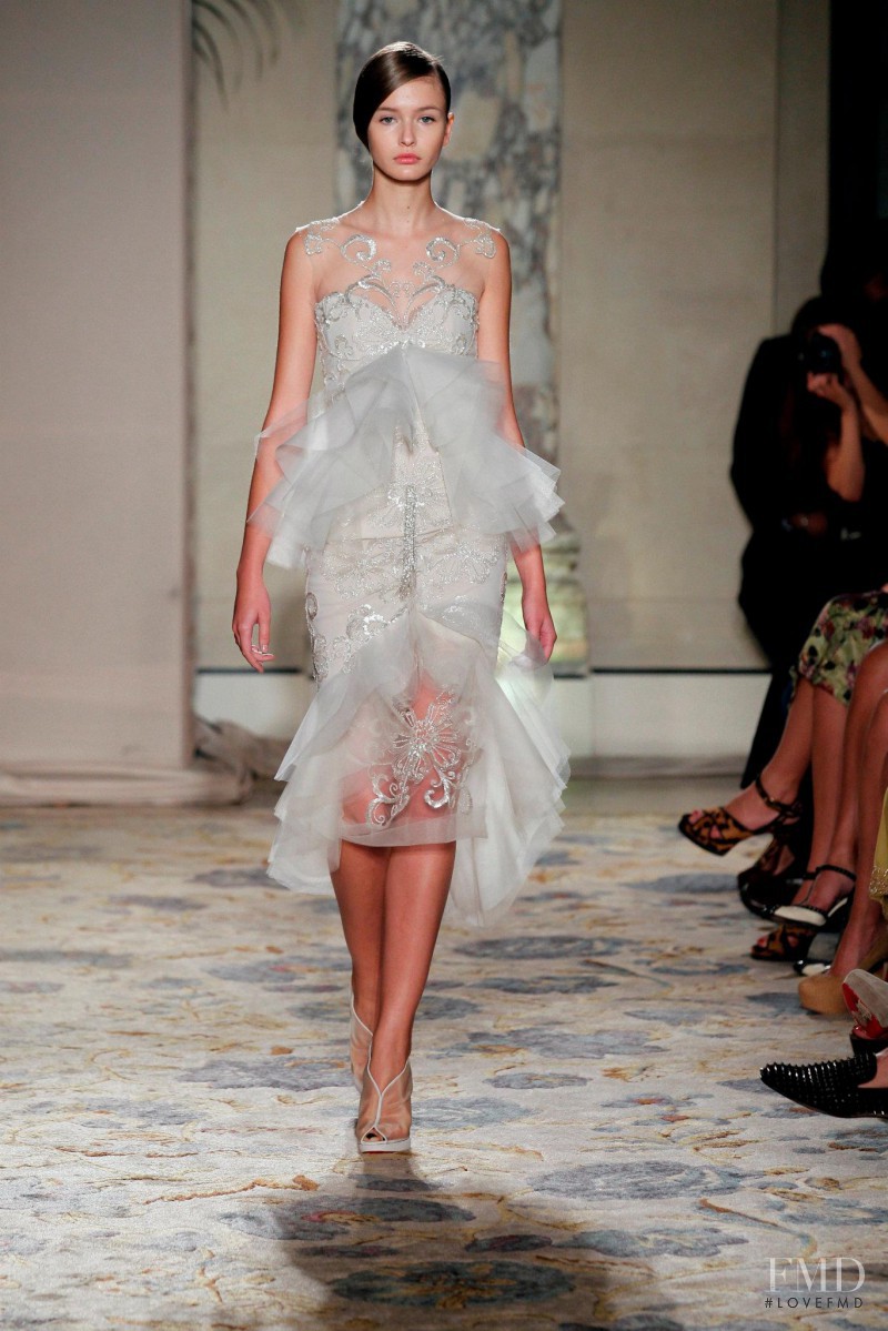 Kristina Romanova featured in  the Marchesa fashion show for Spring/Summer 2012