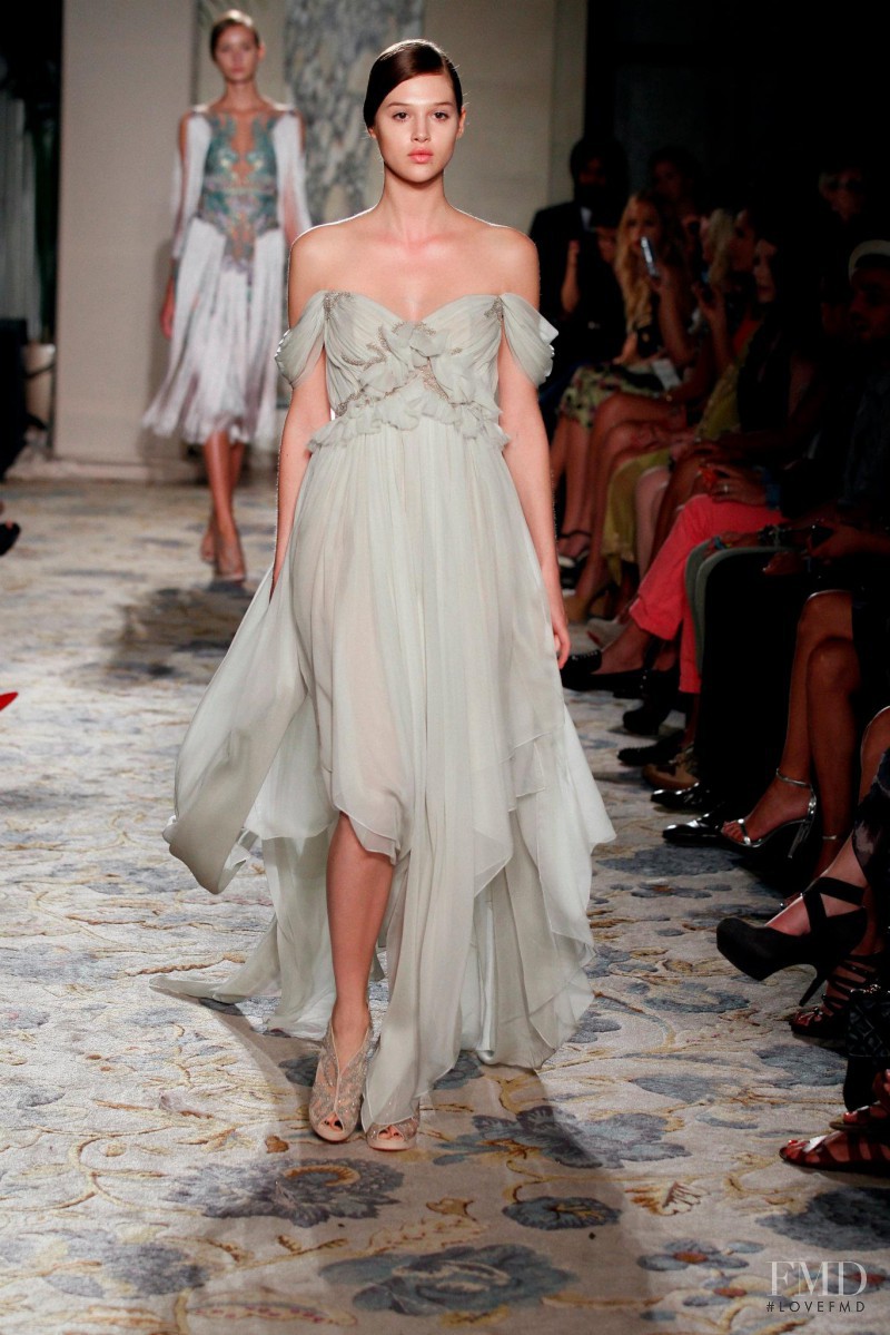 Anais Pouliot featured in  the Marchesa fashion show for Spring/Summer 2012