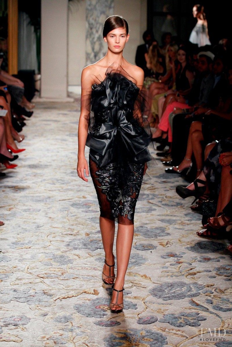Kendra Spears featured in  the Marchesa fashion show for Spring/Summer 2012