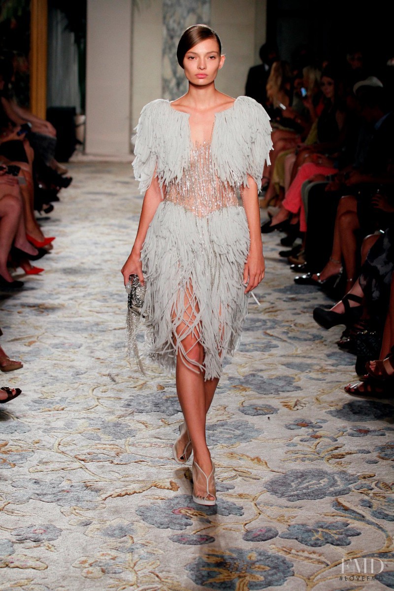 Carola Remer featured in  the Marchesa fashion show for Spring/Summer 2012