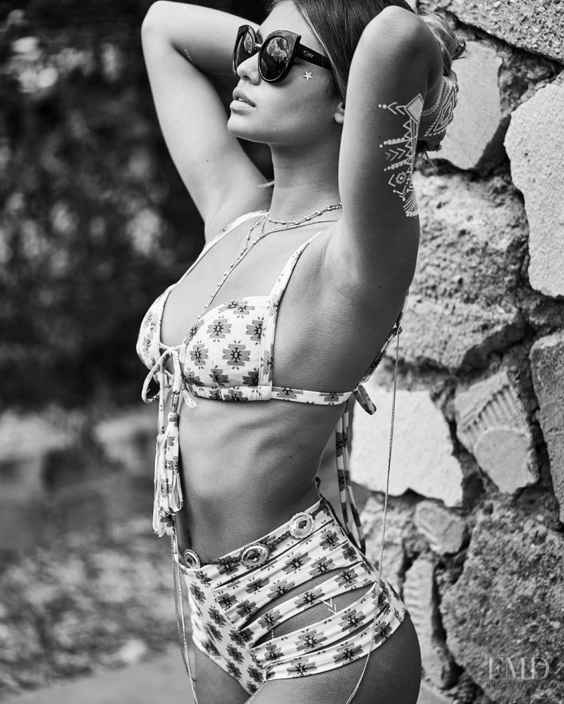 Sofia Jamora featured in  the Montce Swim lookbook for Resort 2017