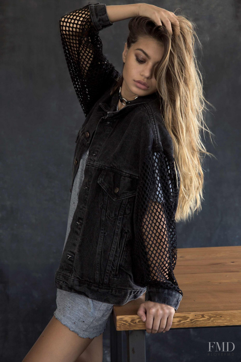 Sofia Jamora featured in  the Carmar Denim lookbook for Autumn/Winter 2016