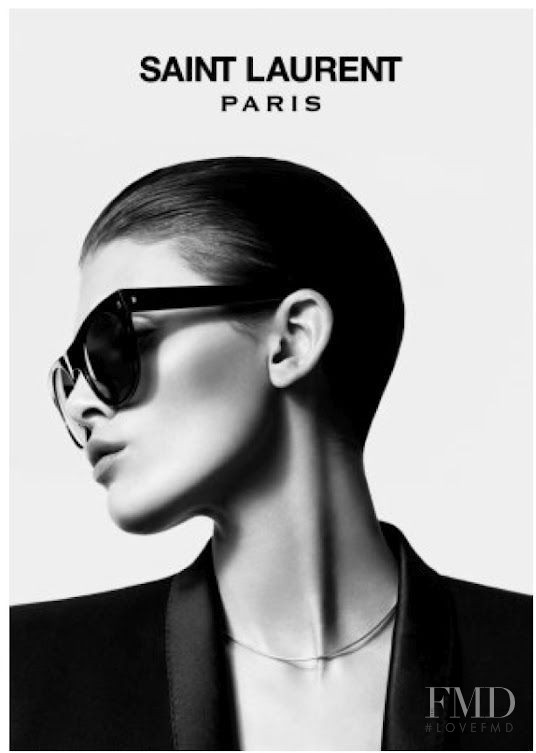 Melissa Stasiuk featured in  the Saint Laurent Eyewear advertisement for Autumn/Winter 2012