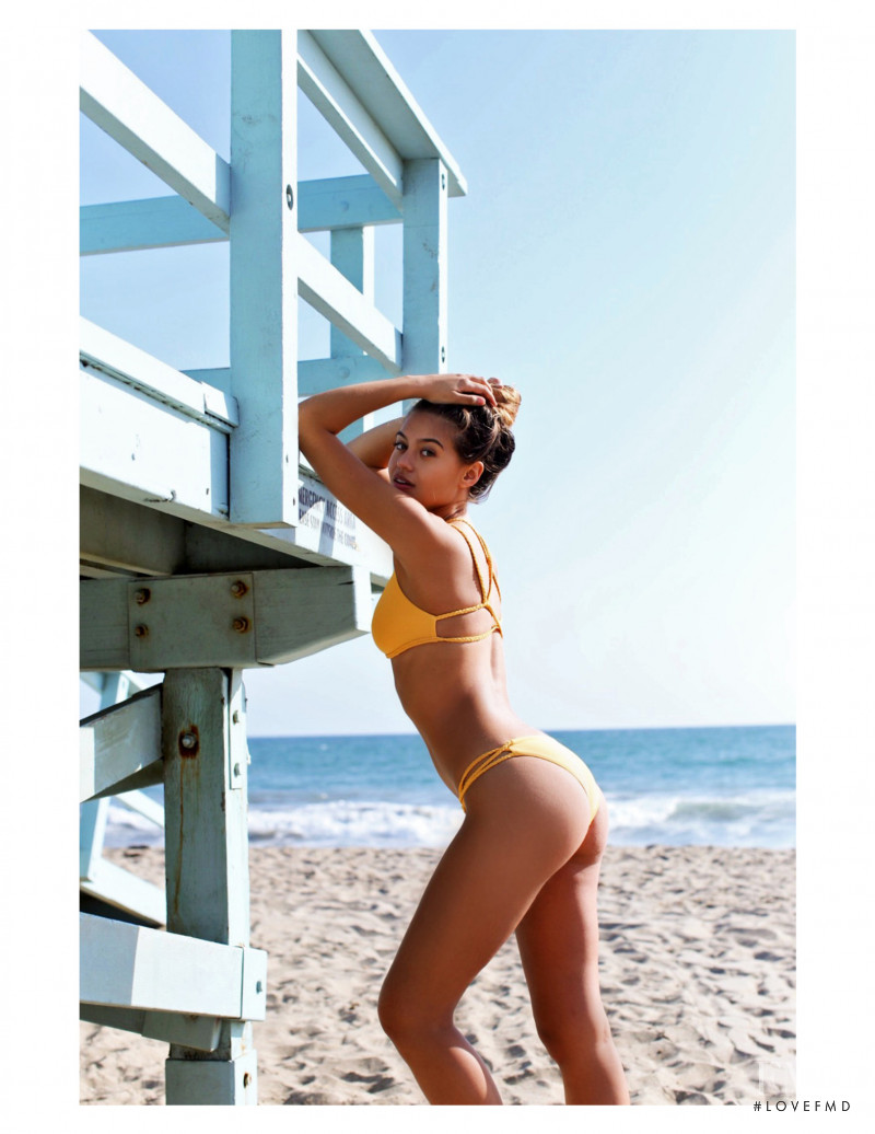 Sofia Jamora featured in  the Ishine 365 She Loves Adventure lookbook for Resort 2017