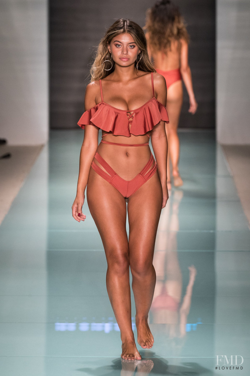 Sofia Jamora featured in  the Montce Swim fashion show for Spring/Summer 2018