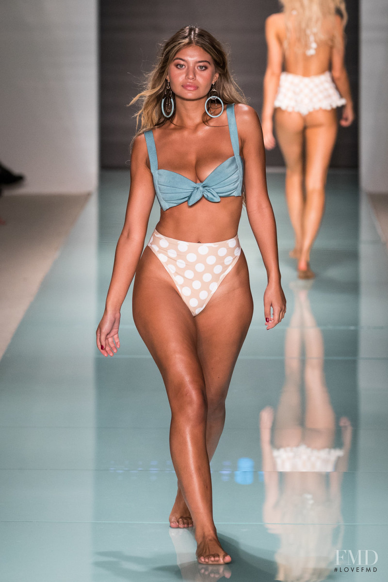 Sofia Jamora featured in  the Montce Swim fashion show for Spring/Summer 2018