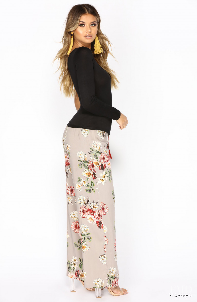Sofia Jamora featured in  the Fashion Nova catalogue for Spring/Summer 2018