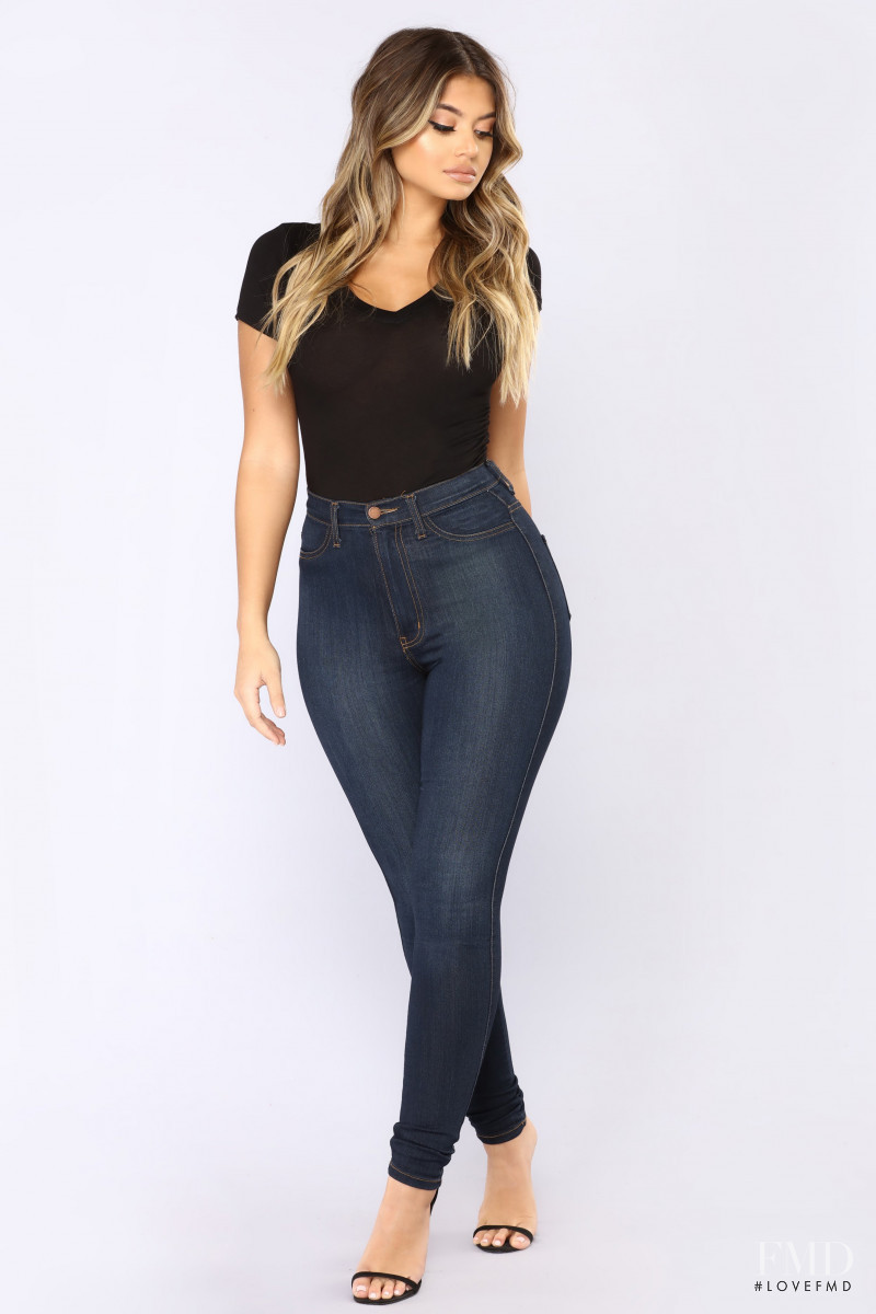 Sofia Jamora featured in  the Fashion Nova catalogue for Spring/Summer 2018