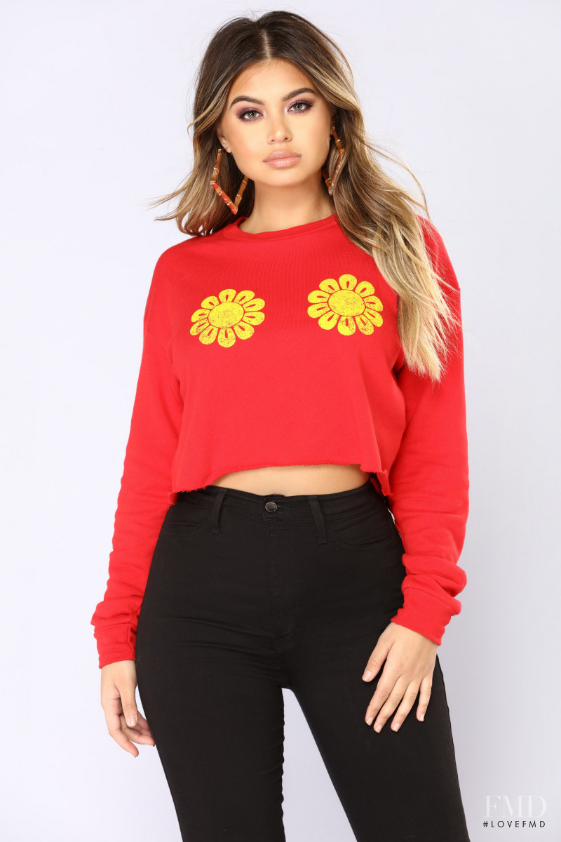 Sofia Jamora featured in  the Fashion Nova catalogue for Spring/Summer 2018