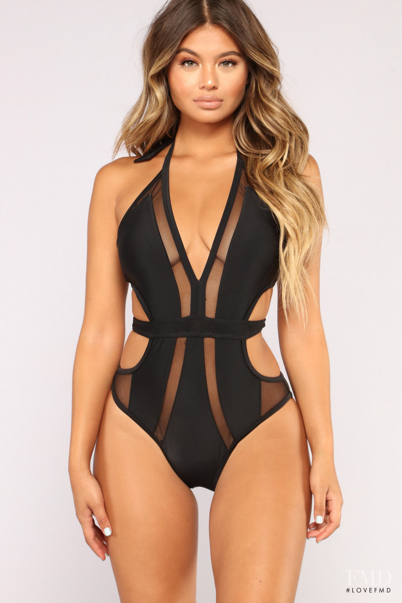 Sofia Jamora featured in  the Fashion Nova catalogue for Spring/Summer 2018