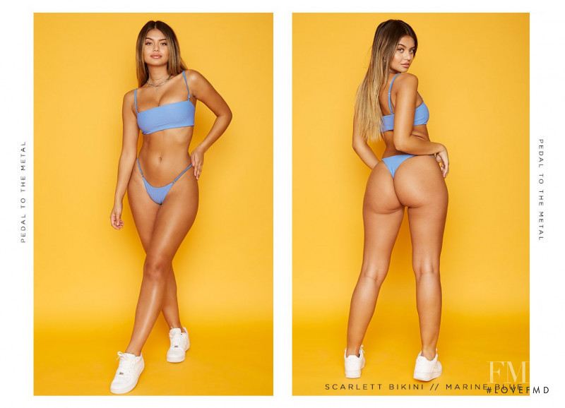 Sofia Jamora featured in  the Frankies Bikinis Pedal To The Metal lookbook for Summer 2018