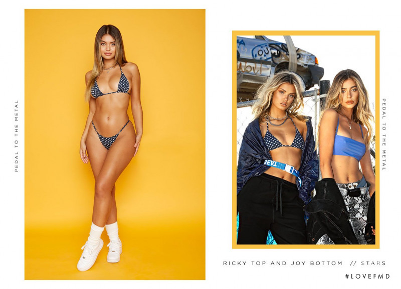 Sofia Jamora featured in  the Frankies Bikinis Pedal To The Metal lookbook for Summer 2018