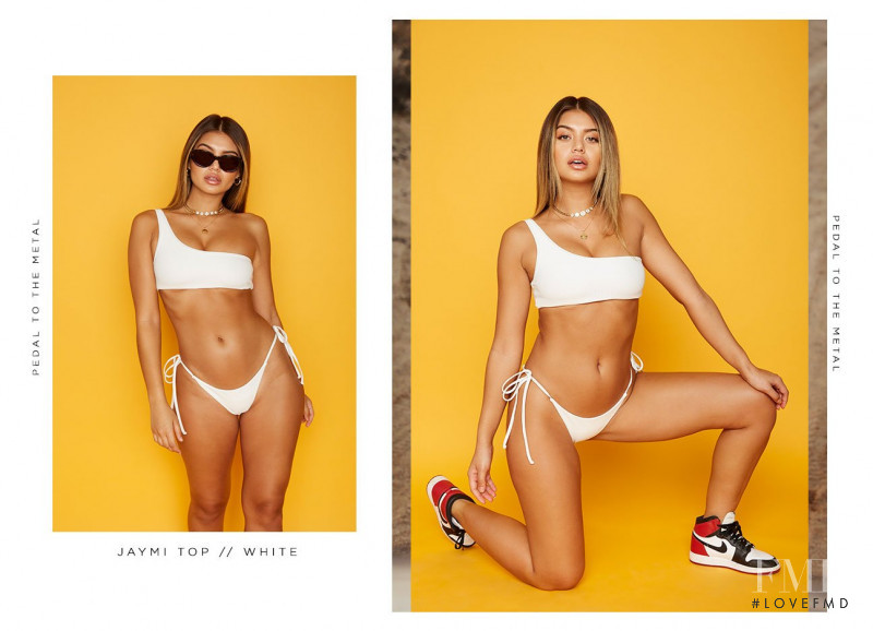 Sofia Jamora featured in  the Frankies Bikinis Pedal To The Metal lookbook for Summer 2018