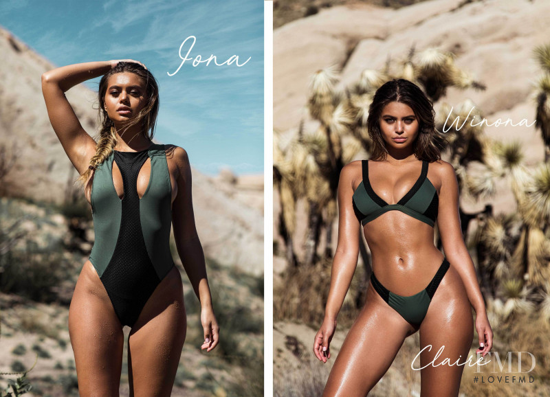Sofia Jamora featured in  the One One Swimwear lookbook for Summer 2018