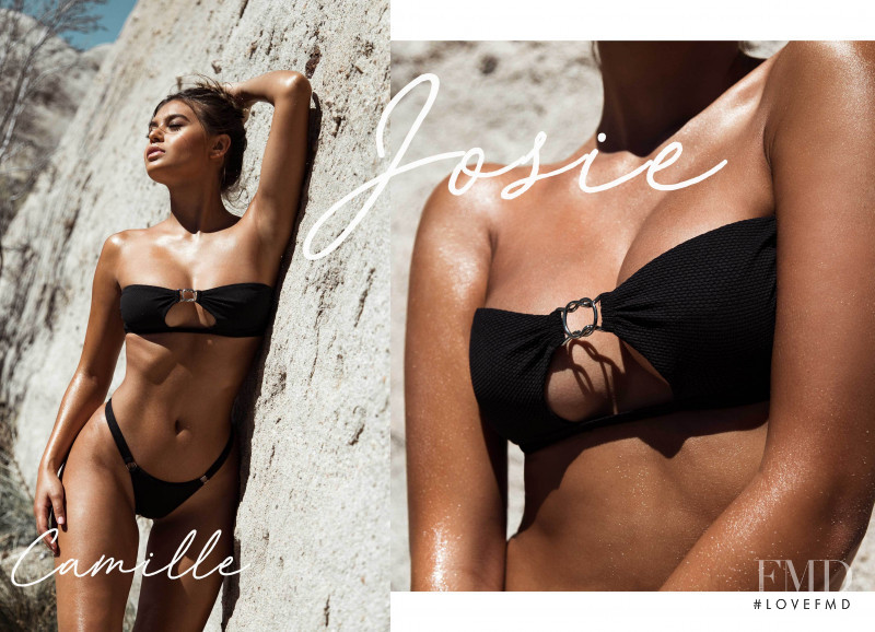 Sofia Jamora featured in  the One One Swimwear lookbook for Summer 2018