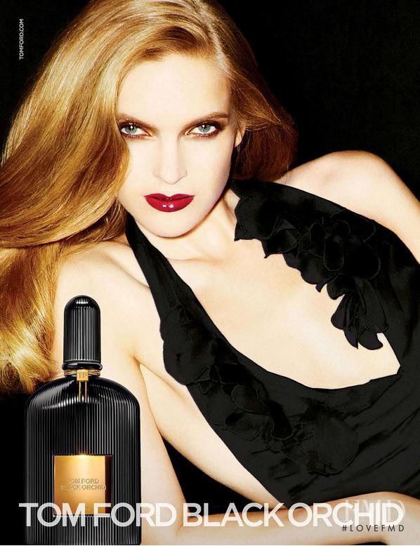Mirte Maas featured in  the Tom Ford Beauty Black Orchid Fragrance advertisement for Autumn/Winter 2012