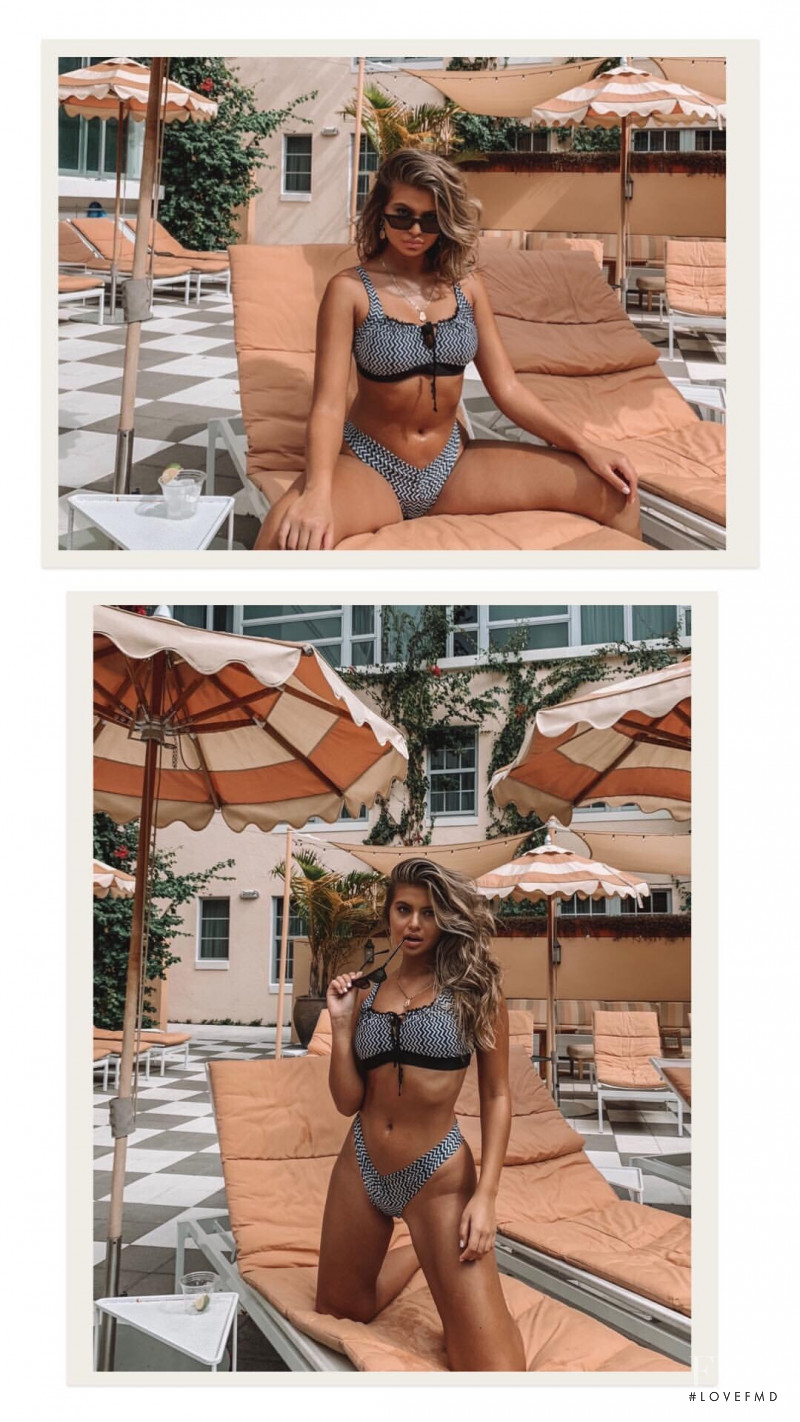 Sofia Jamora featured in  the Jaymes Swimwear lookbook for Spring/Summer 2019