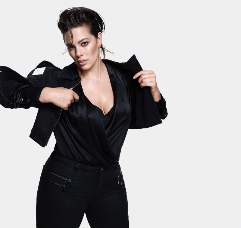 Ashley Graham featured in  the Marina Rinaldi advertisement for Autumn/Winter 2018