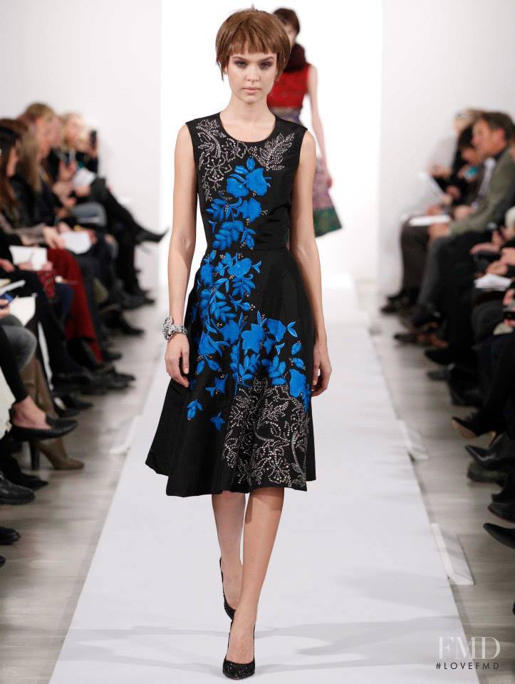 Josephine Skriver featured in  the Oscar de la Renta fashion show for Autumn/Winter 2014