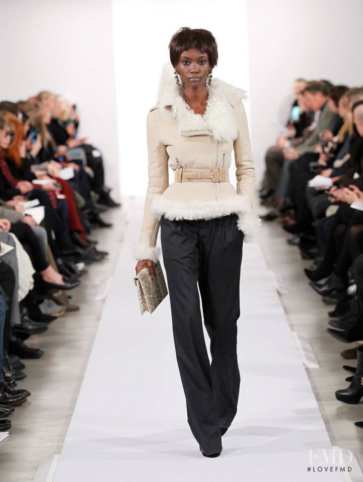 Riley Montana featured in  the Oscar de la Renta fashion show for Autumn/Winter 2014