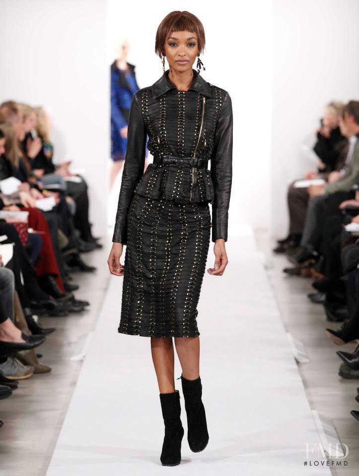 Jourdan Dunn featured in  the Oscar de la Renta fashion show for Autumn/Winter 2014