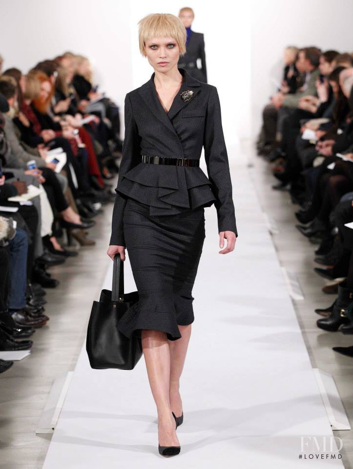 Hana Jirickova featured in  the Oscar de la Renta fashion show for Autumn/Winter 2014