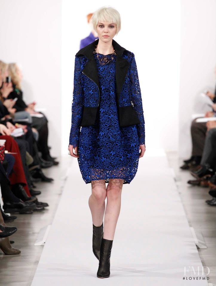 Kate Bogucharskaia featured in  the Oscar de la Renta fashion show for Autumn/Winter 2014