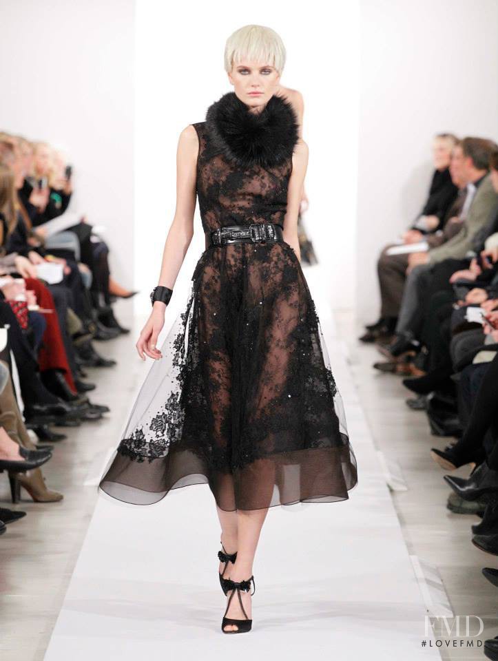 Anmari Botha featured in  the Oscar de la Renta fashion show for Autumn/Winter 2014