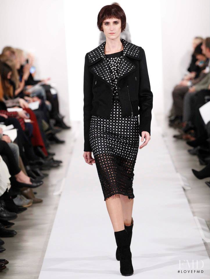 Daiane Conterato featured in  the Oscar de la Renta fashion show for Autumn/Winter 2014