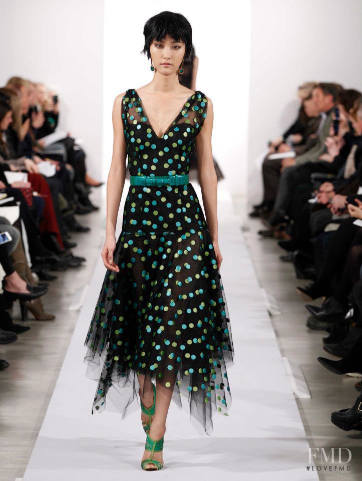 Ji Hye Park featured in  the Oscar de la Renta fashion show for Autumn/Winter 2014