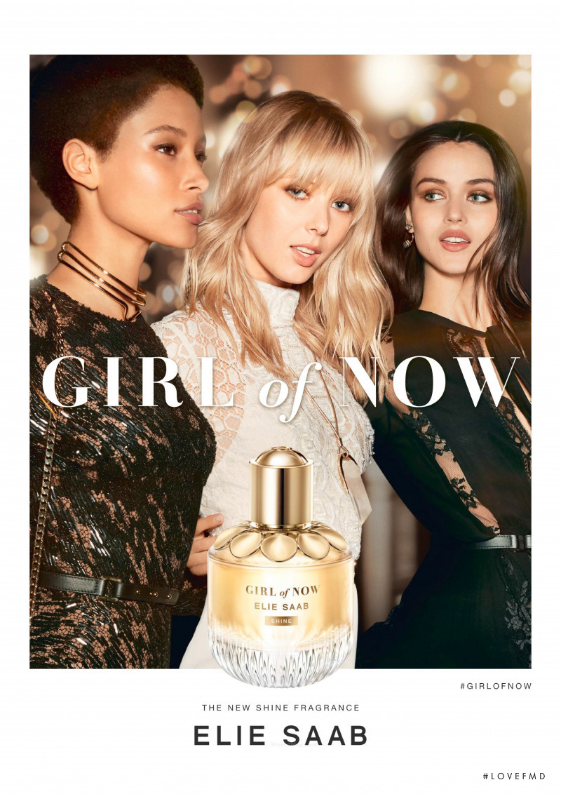 Lineisy Montero featured in  the Elie Saab Girl of Now Fragrance advertisement for Autumn/Winter 2018