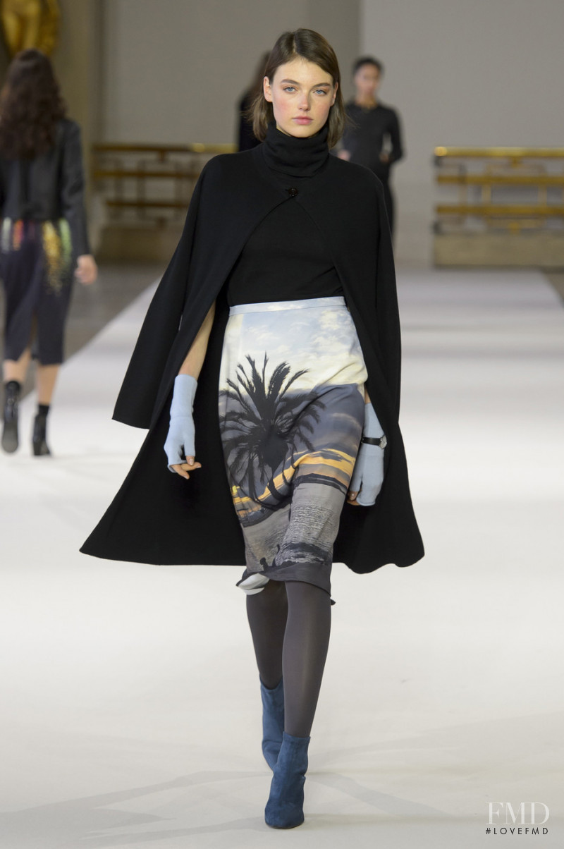 Celine Bethmann featured in  the Agnes B. fashion show for Autumn/Winter 2018