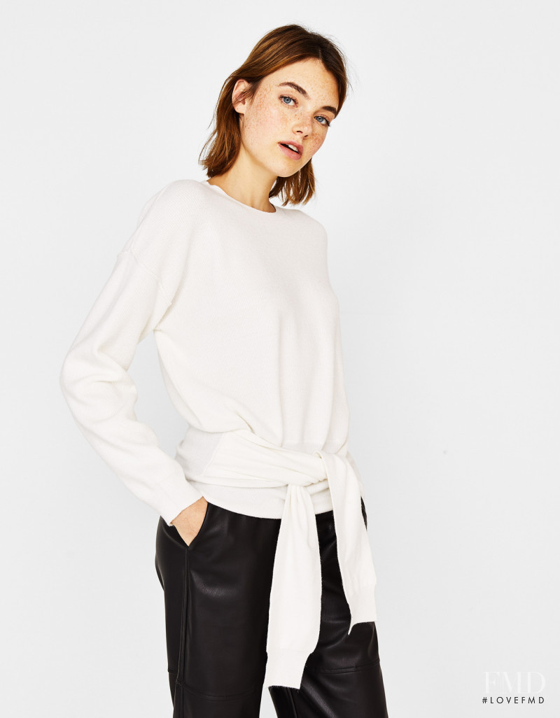 Celine Bethmann featured in  the Bershka catalogue for Spring/Summer 2018