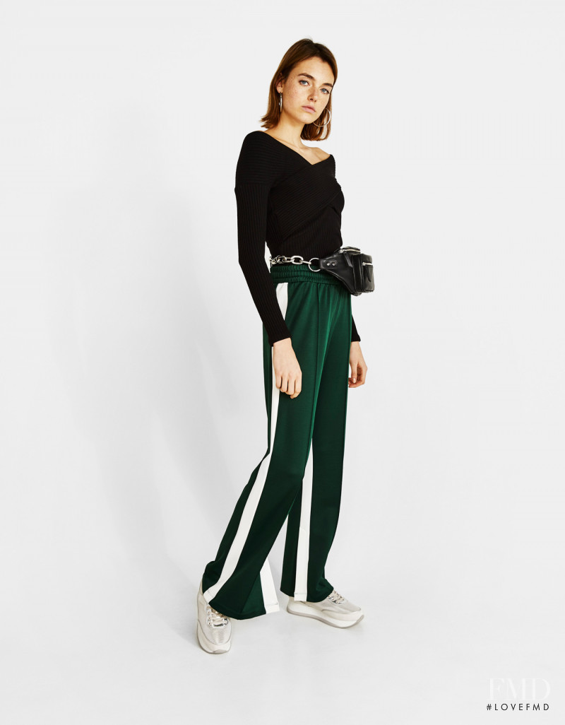 Celine Bethmann featured in  the Bershka catalogue for Spring/Summer 2018