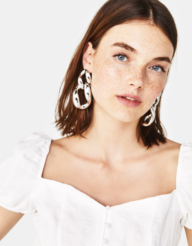 Celine Bethmann featured in  the Bershka catalogue for Spring/Summer 2018